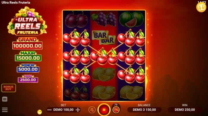 Ultra Reels Fruteria - εμφάνιση συνδυασμού με κεράσια